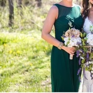 David’s bridal forest green dress